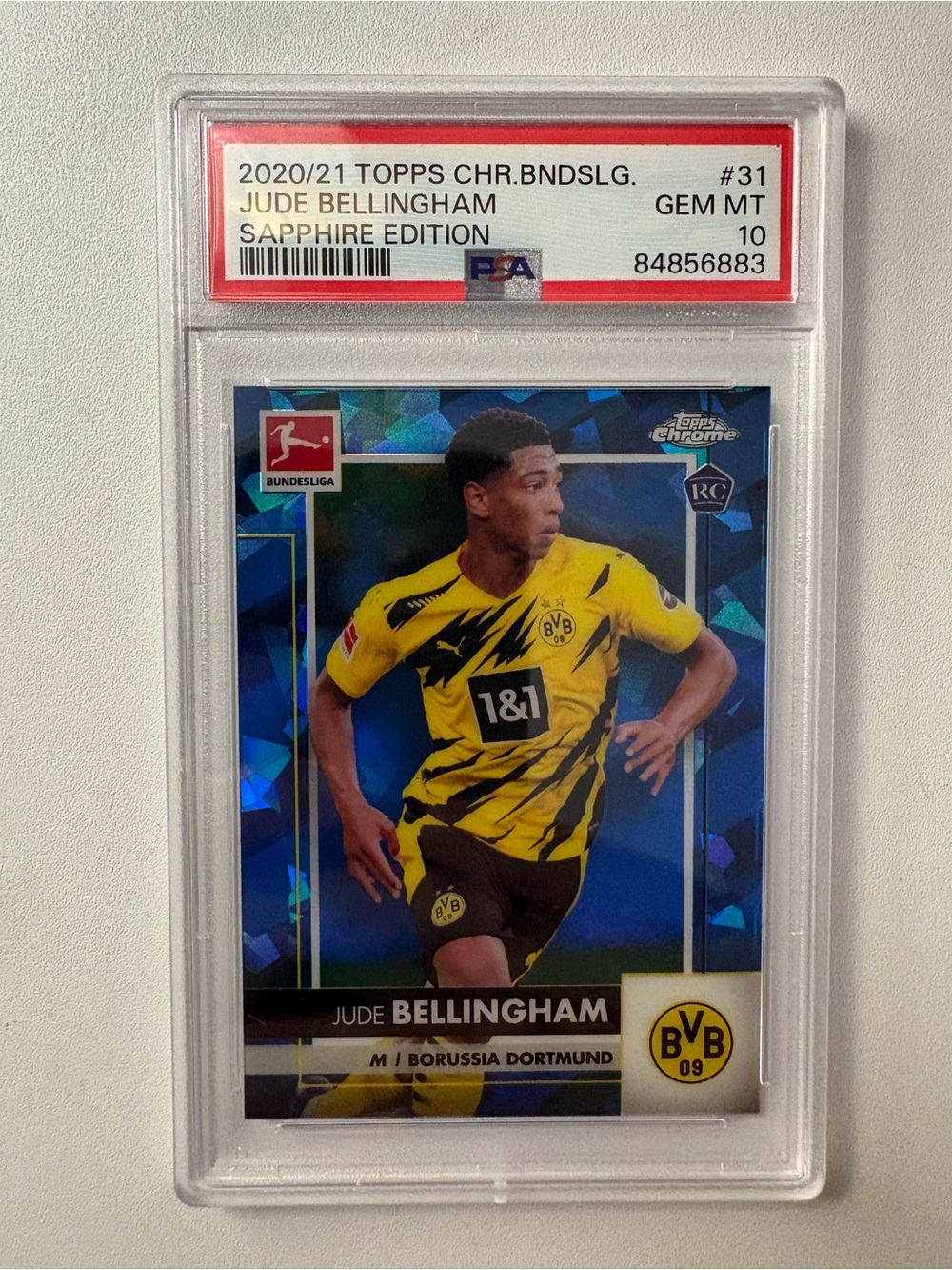 Jude Bellingham BvD Rookie Card – Topps Chrome Sapphire | World Cup Star |